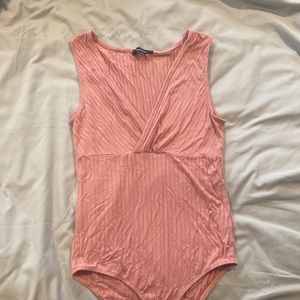 Blush ribbed bodysuit